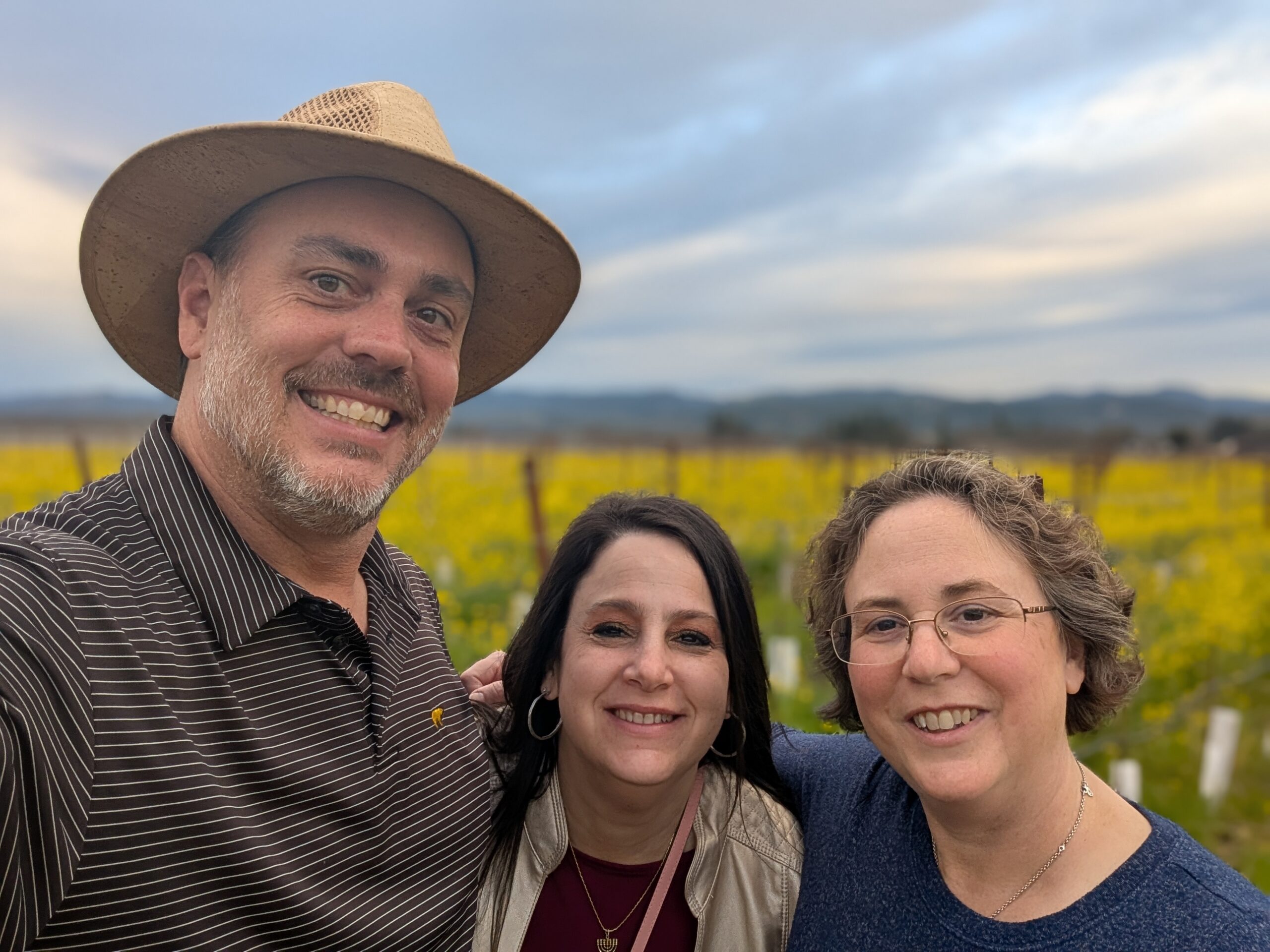 A beautiful day in the vineyards with my Jersey ladies!